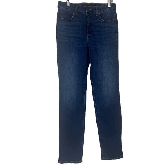 Talbots Jeans Straight Leg Dark Wash Mid Rise Classic Stretch Women’s Size 6 - Picture 9 of 10